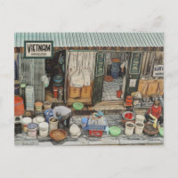 Carte postale Vietnam Street Life, date personnali