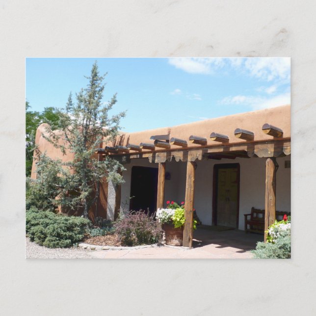 Carte Postale Vieux Adobe Père Noël Fe Nouveau Mexique (Devant)