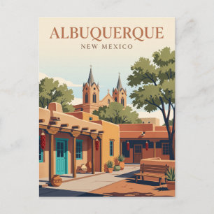 Carte Postale Vieux Albuquerque Nouveau-Mexique