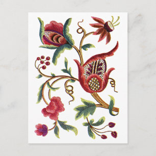 Carte Postale Vieux anglais - Broderie jacobéenne