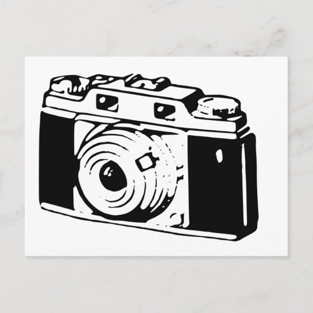 Carte Postale Vieux appareil photo (Devant)