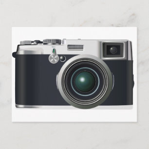 Carte Postale Vieux appareil photo noir