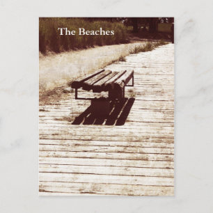Carte Postale vieux banc - les plages, toronto