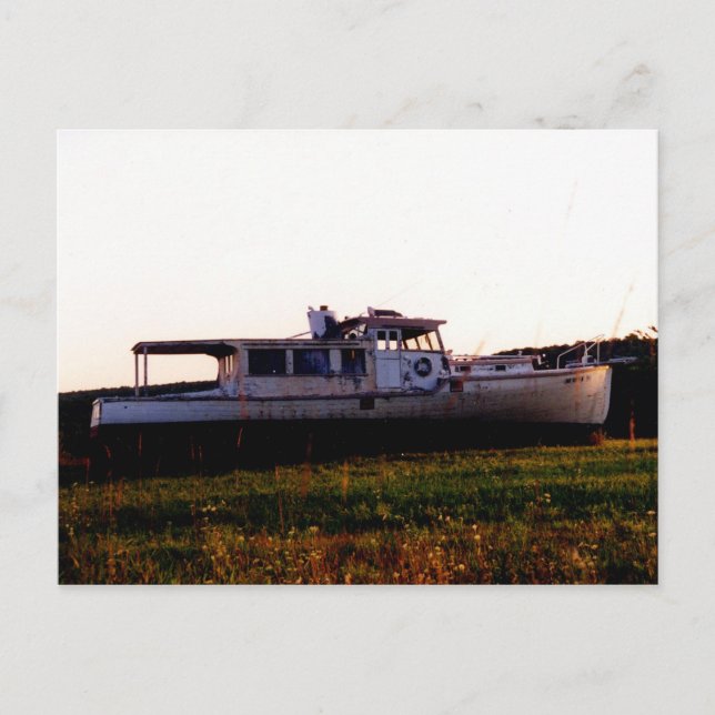 Carte Postale Vieux bateau de pêche du Maine (Devant)