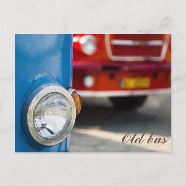 Carte Postale Vieux bus (Devant)