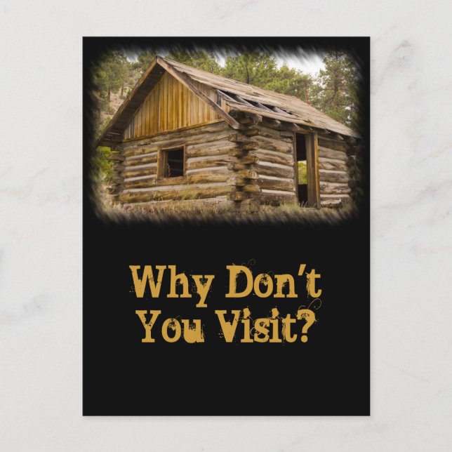 Carte Postale Vieux Cabine de montagne (Devant)