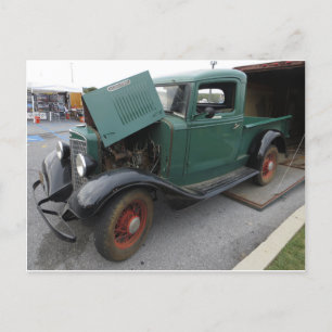 Carte Postale Vieux camion vert