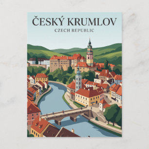 Carte Postale Vieux Česky Krumlov République tchèque