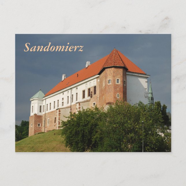 Carte Postale Vieux château à Sandomierz. Pologne (Devant)