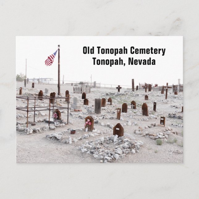 Carte Postale Vieux cimetière de Tonopah, NV (Devant)
