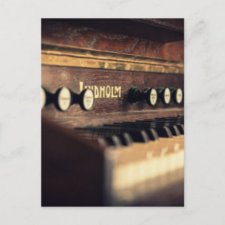 Carte Postale Vieux clavier de Piano Keys instrument