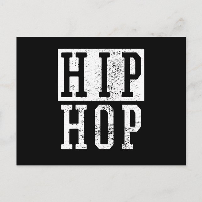 Carte Postale Vieux École 90 Nineties Hip Hop Rap Damiseta (Devant)