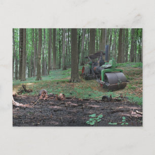 Carte Postale Vieux fer III - Dampfwalze