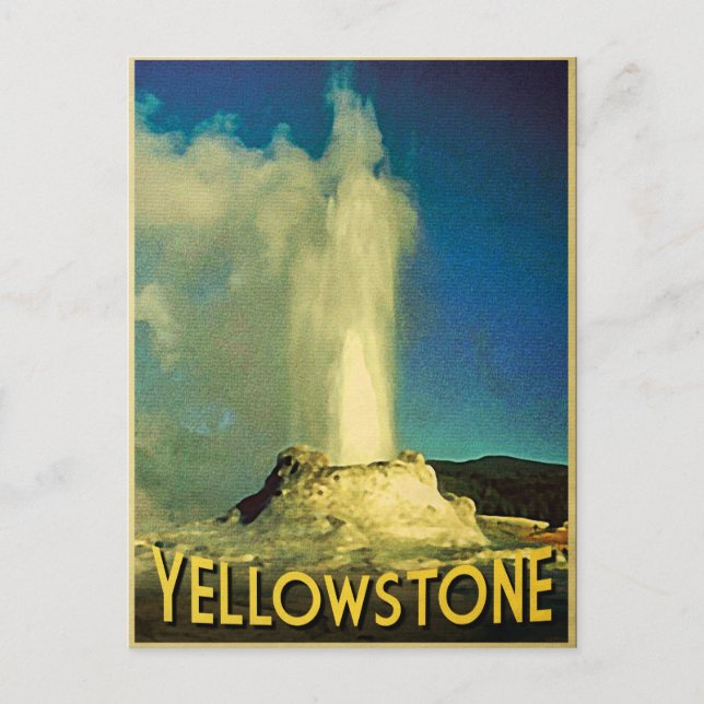 Carte Postale Vieux fidèles de Yellowstone (Devant)