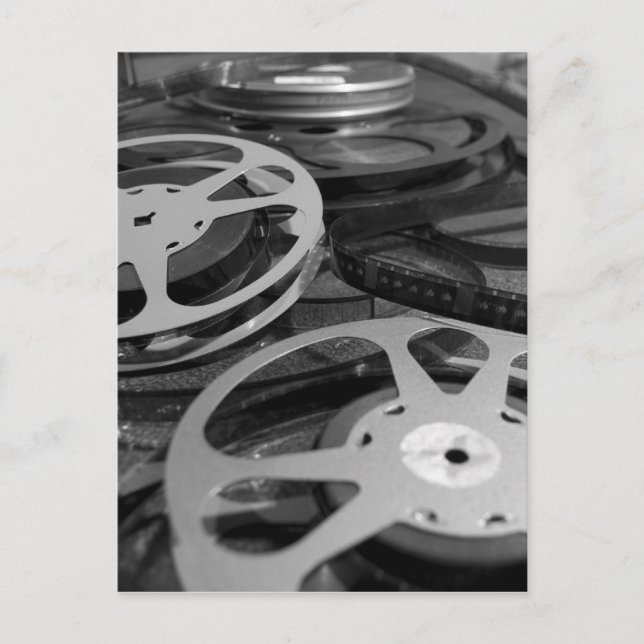 Carte Postale Vieux film de 35mm bobines Photographie noir et bl (Devant)