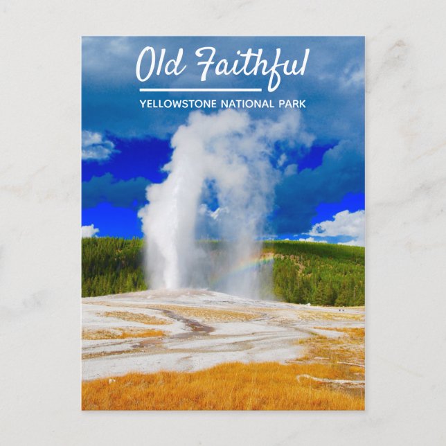 Carte Postale Vieux Geyser | Parc national de Yellowstone (Devant)