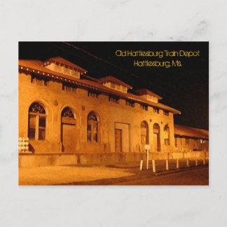 Carte postale Vieux Hattiesburg Train Depot Hattie