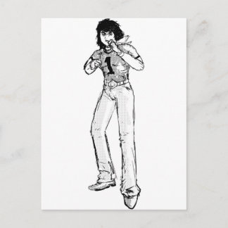 Carte Postale Vieux héros de la bande dessinée