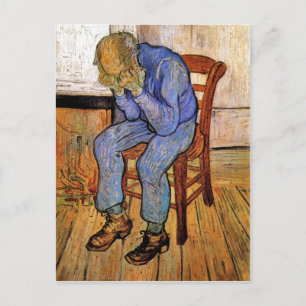 Carte Postale Vieux homme en tristesse par Vincent van Gogh 1890