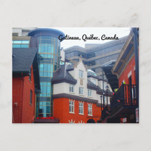 Carte Postale Vieux Hull bâtiments anciens et nouveaux au centre