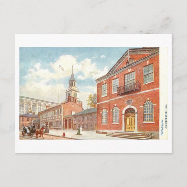 Carte Postale Vieux Independence Hall, Philadelphie, Pennsylvani (Devant)