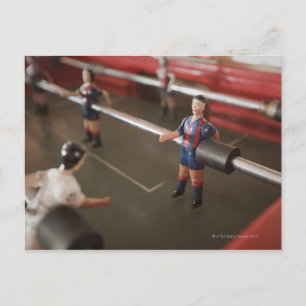 Carte Postale Vieux joueur de football de table