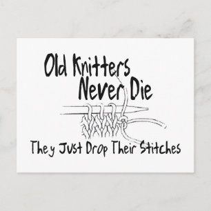 Carte Postale Vieux Knitters