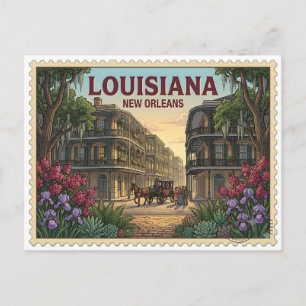 Carte Postale Vieux La Nouvelle-Orléans Quartier français de Lou