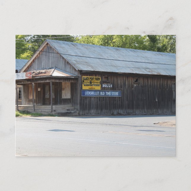 Carte Postale Vieux magasin abandonné (Devant)