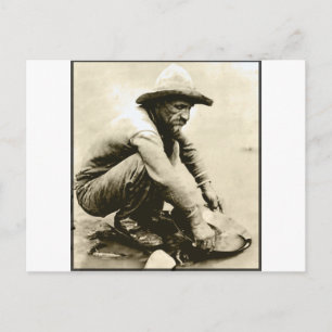 Carte Postale Vieux mineur