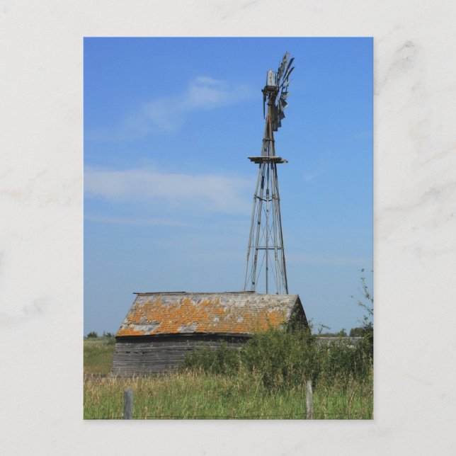 Carte Postale Vieux moulin à vent des Prairies (Devant)
