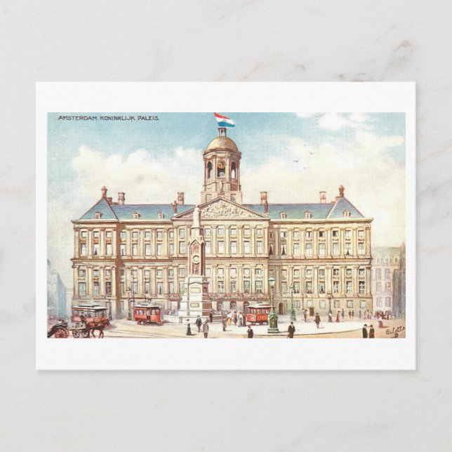 Carte Postale Vieux Palais Royal, Amsterdam (Devant)