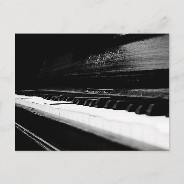Carte Postale Vieux piano (Devant)