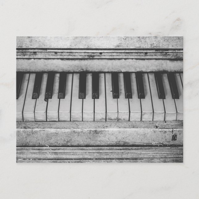 Carte Postale Vieux piano (Devant)