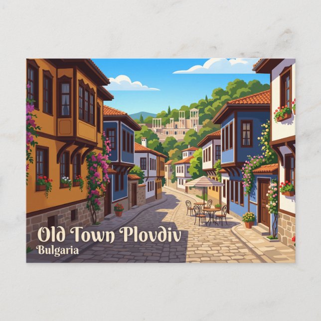 Carte Postale Vieux Plovdiv Bulgarie (Devant)
