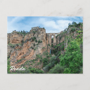 Carte Postale Vieux pont historique à Ronda, Espagne
