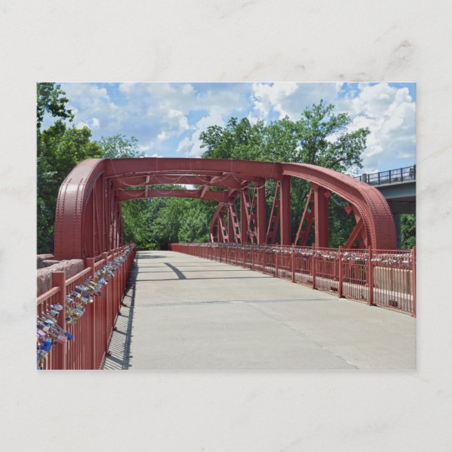 Carte Postale Vieux pont rouge, Kansas City, Missouri (Devant)