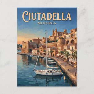 Carte Postale Vieux port de Ciutadella Espagne