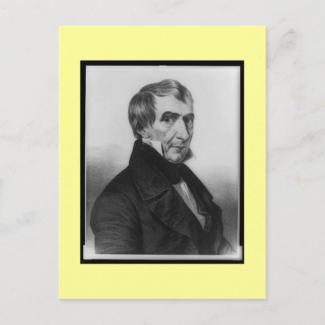 Carte Postale Vieux portrait, William Henry Harrison (Devant)
