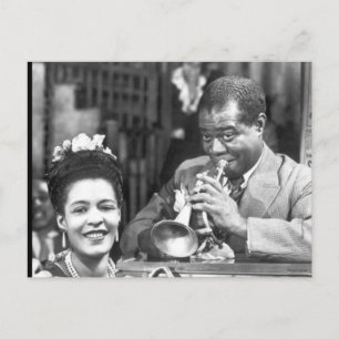 Carte Postale Vieux Quartier français Musiciens de jazz