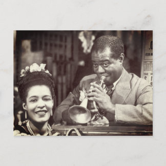 Carte Postale Vieux Quartier français Musiciens de jazz