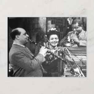 Carte Postale Vieux Quartier Français Musique Jazz