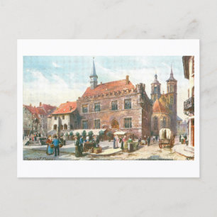 Carte Postale Vieux Rathaus, Göttingen, Allemagne