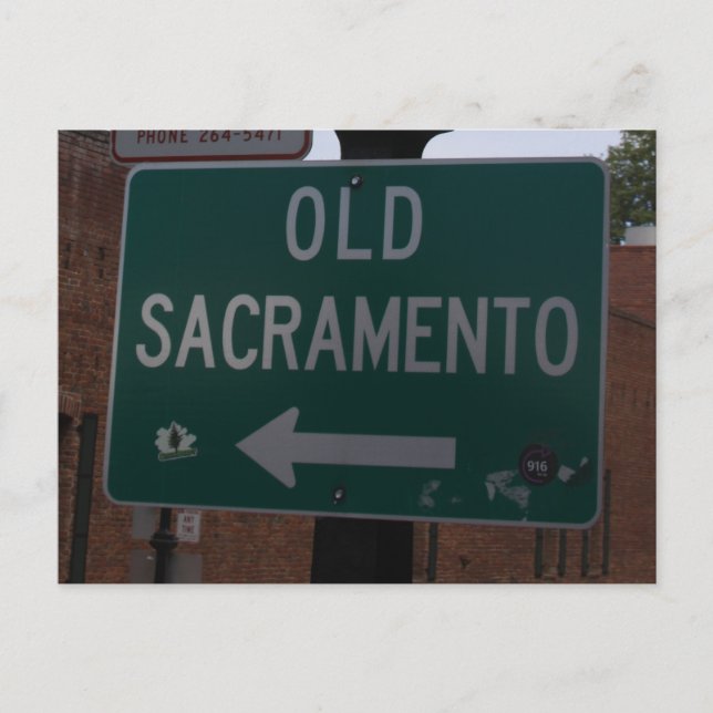 Carte postale Vieux Sacramento (Devant)