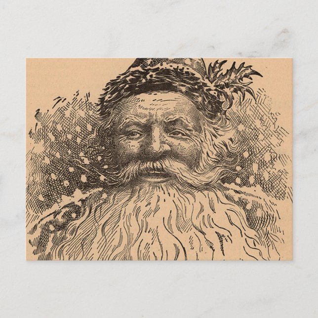 Carte Postale Vieux Saint Nick vintage (Devant)