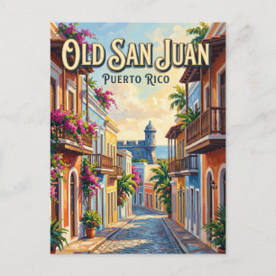 Carte Postale Vieux San Juan Porto Rico