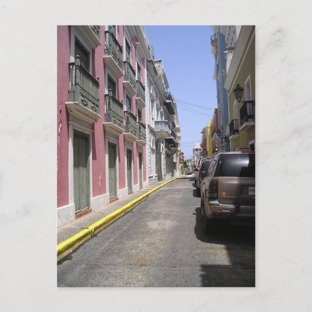 Carte Postale Vieux San Juan, Porto Rico (Devant)