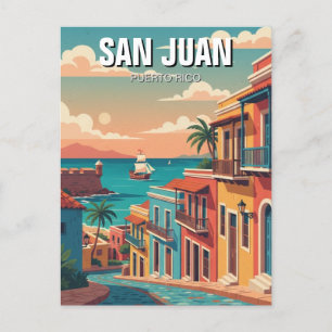 Carte Postale Vieux San Juan Porto Rico Travel