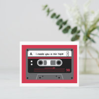 Vieux Skool Rouge et noir Cassette Mix Bande