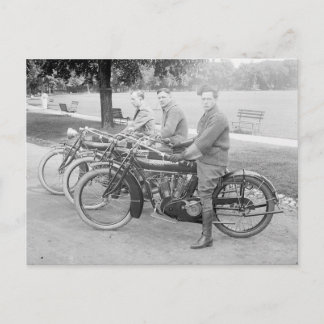 Carte Postale Vieux team moto photo Vintage